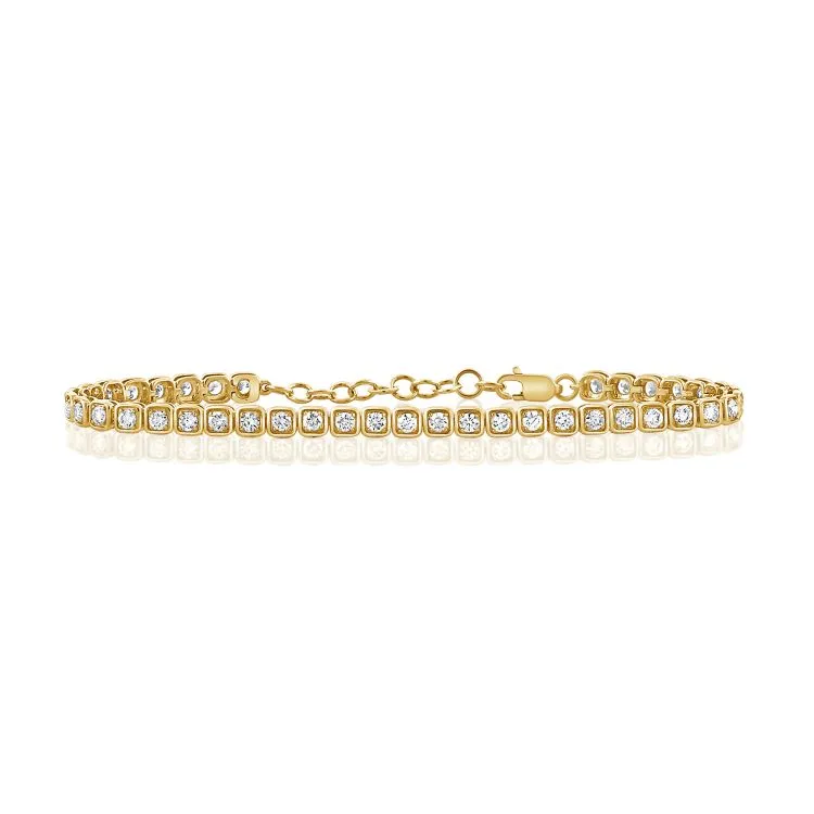 14K GOLD DIAMOND COURTNEY TENNIS BRACELET