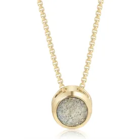 14K Gold Plated Labradorite Pendant Necklace