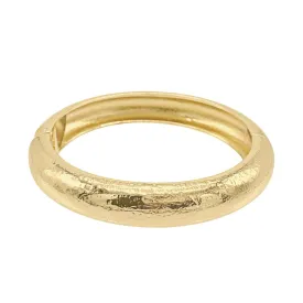 14k Gold Plated Texturized Bangle