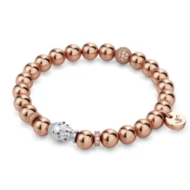 18k Rose Gold and Silver | Gilded Buddha Bracelet