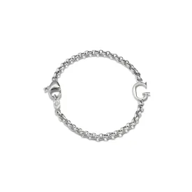 Alice Alphabet Initial Bracelet Silver