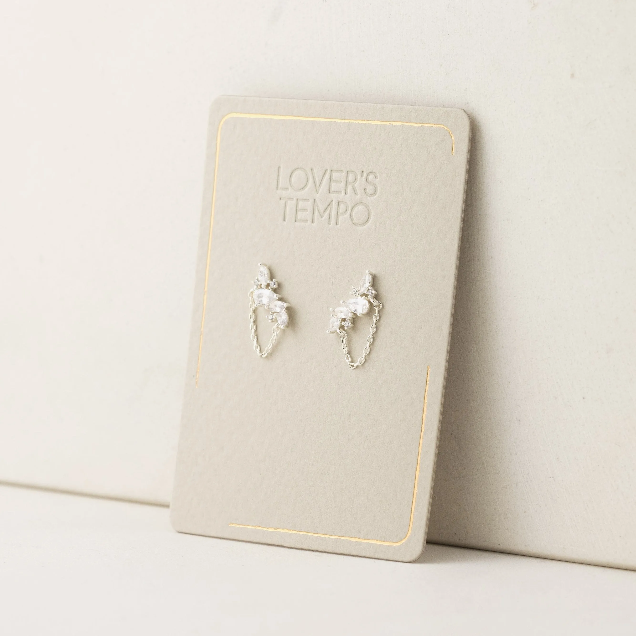 Aspen Climber Earrings Silver