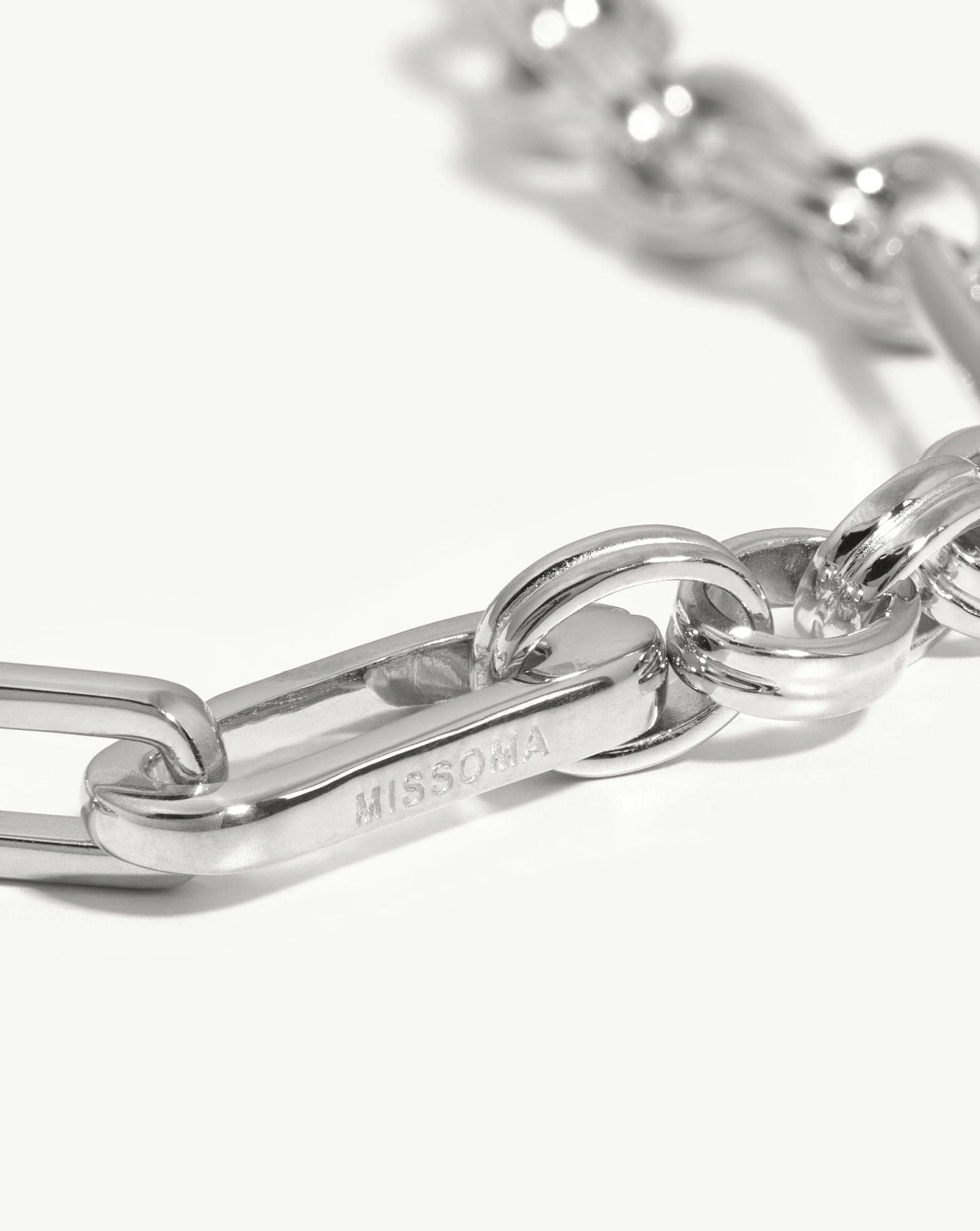 Axiom Chain Necklace | Silver Plated