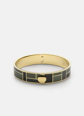 Bangle | Block Enamel | Camo Green