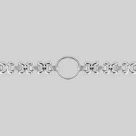 BRIDGET. Fancy Link Chain Choker - Silver