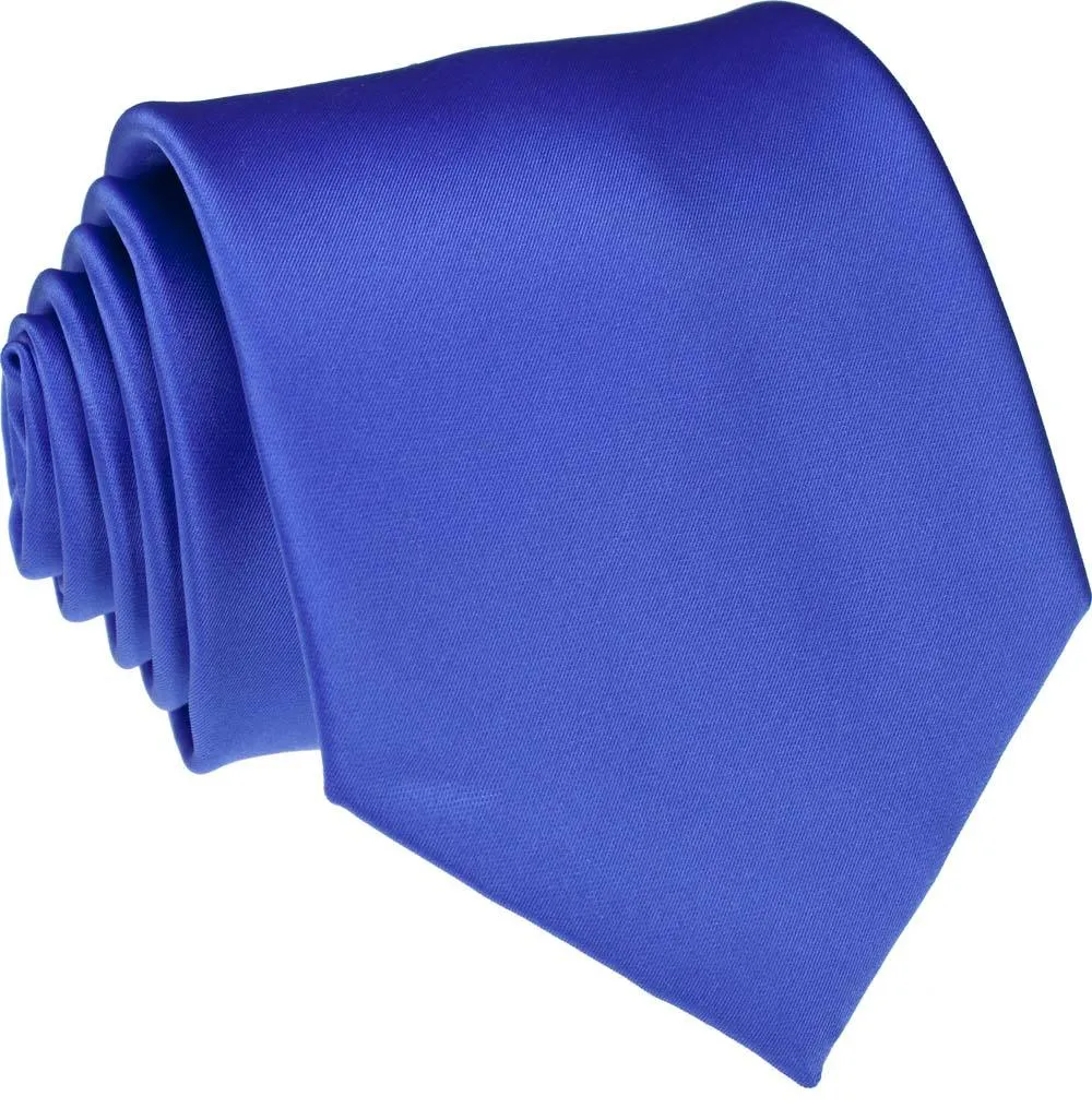 Dark Cornflower Blue Wedding Tie