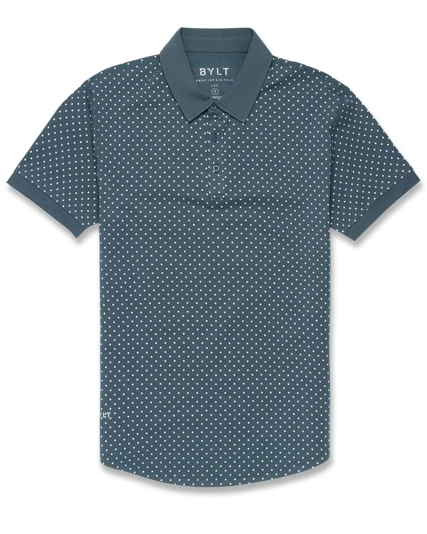 Drop-Cut: LUX Dotted Polo <!-- Size M -->