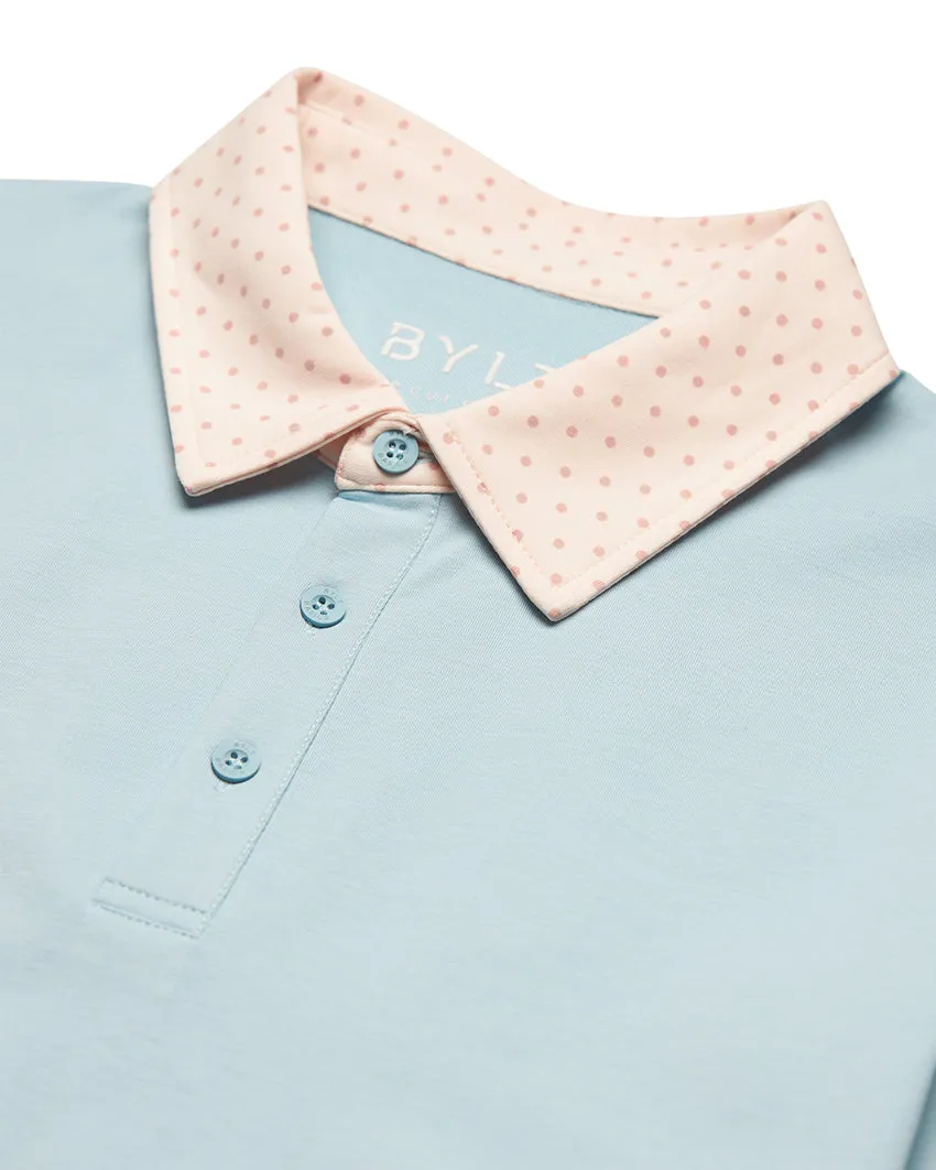 Drop-Cut: LUX Dotted Polo <!-- Size M -->