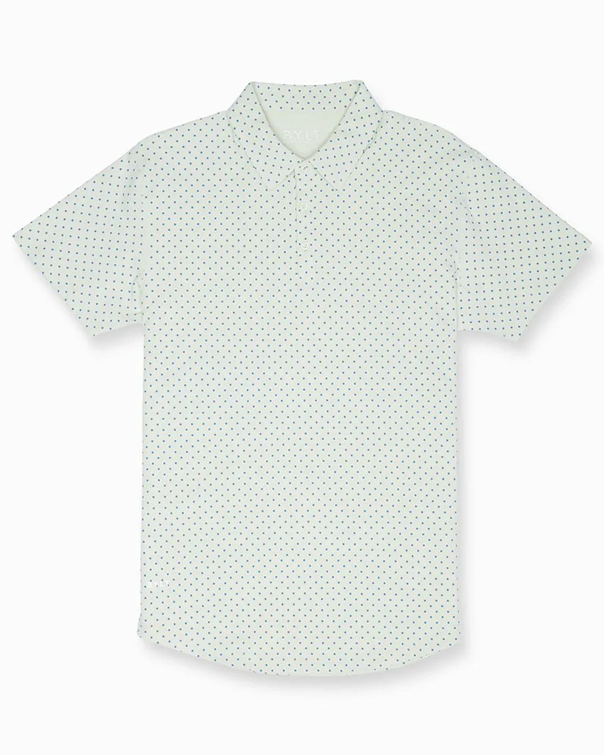 Drop-Cut: LUX Dotted Polo <!-- Size M -->