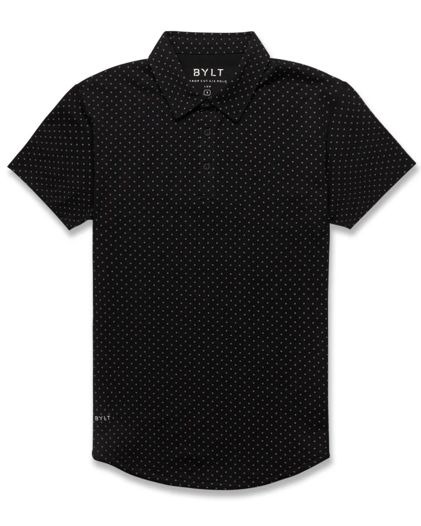 Drop-Cut: LUX Dotted Polo <!-- Size M -->