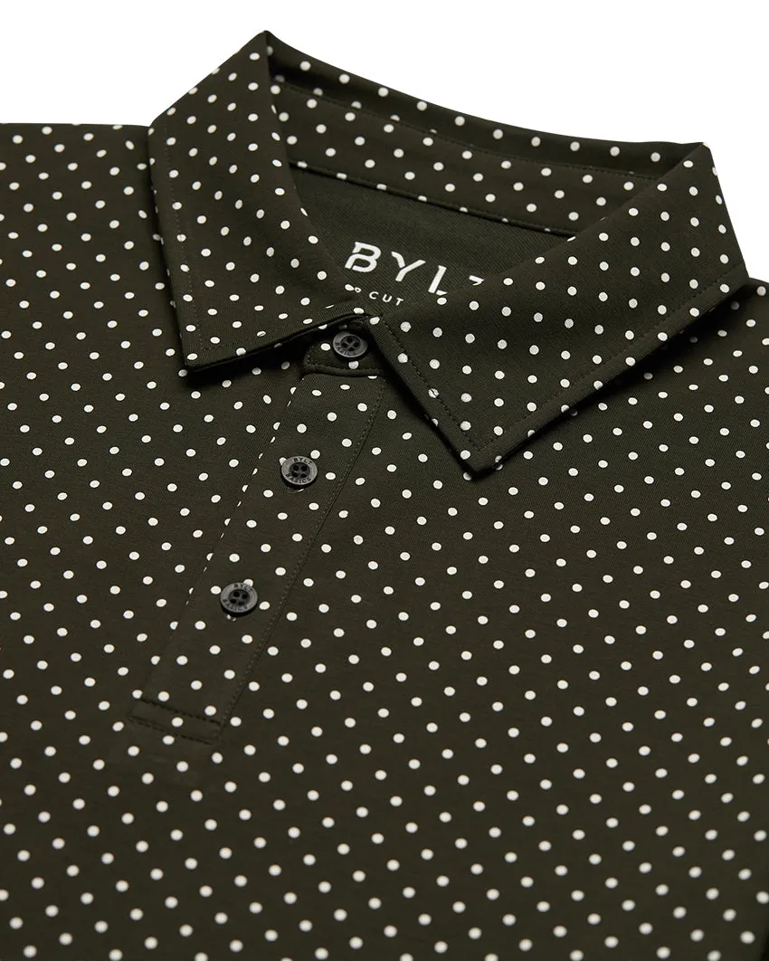 Drop-Cut: LUX Dotted Polo <!-- Size M -->