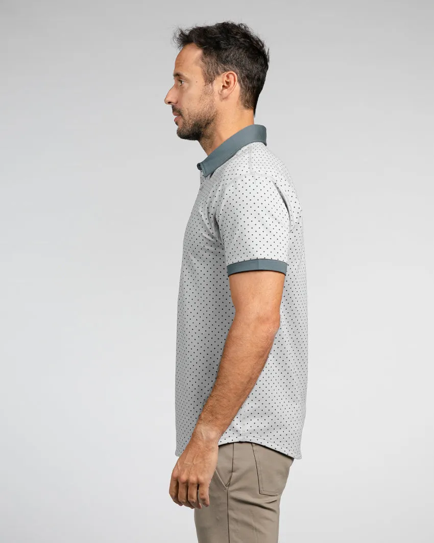 Drop-Cut: LUX Dotted Polo <!-- Size M -->