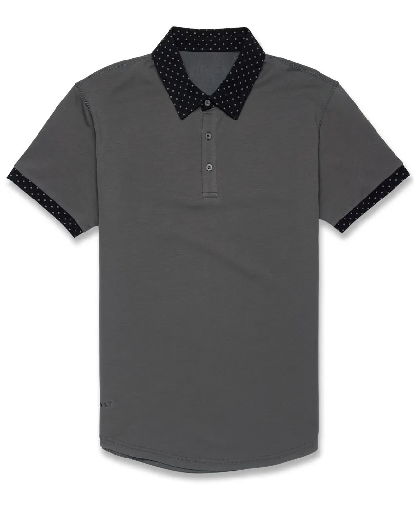 Drop-Cut: LUX Dotted Polo <!-- Size M -->