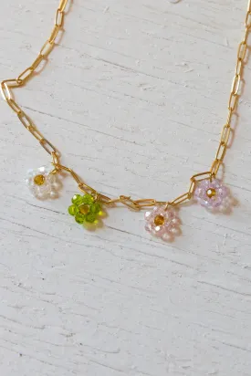 Flower Charm Necklace