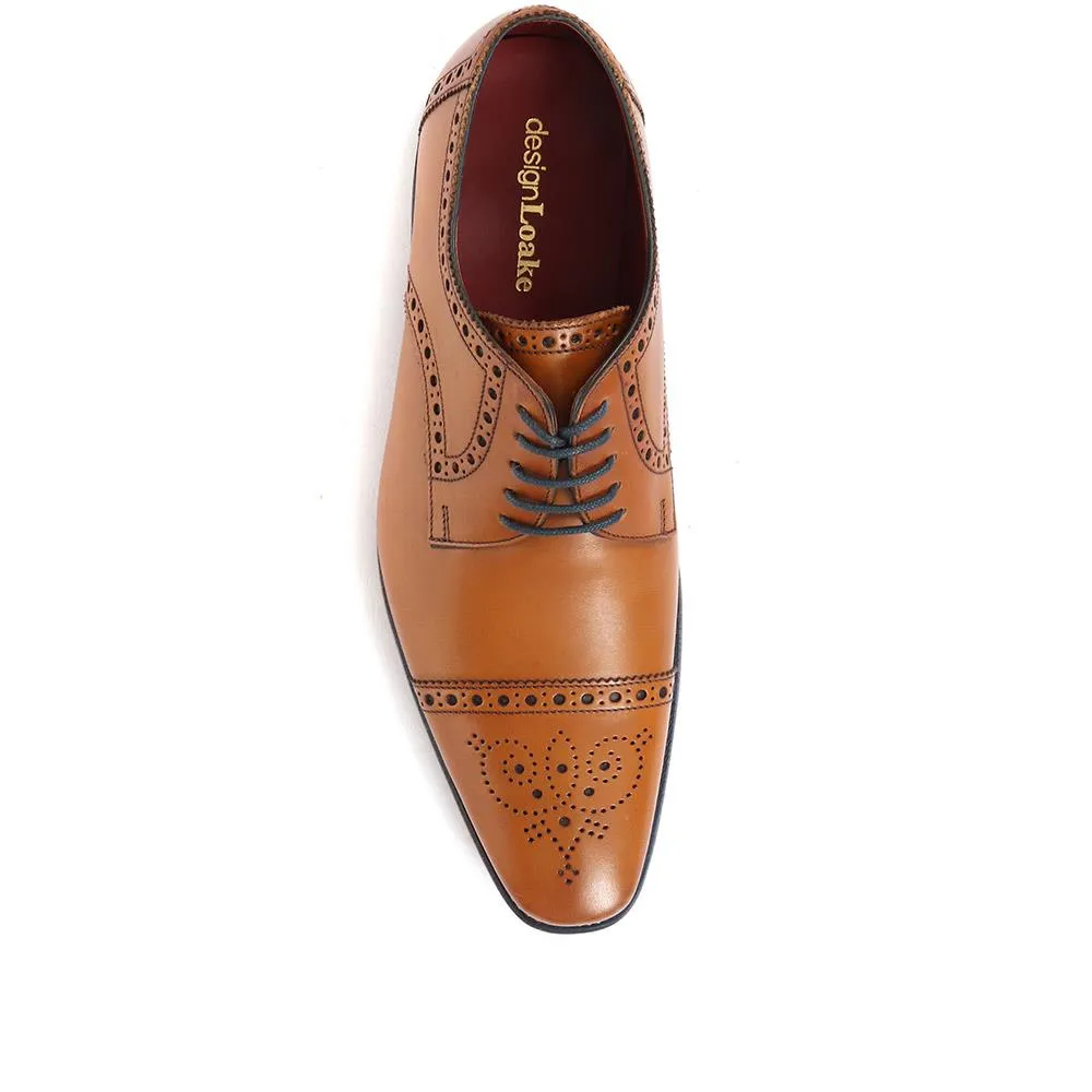 Foley Calf Leather Derby Brogue - FOLEY / 27254229