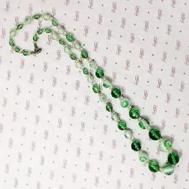 Fresh & Vivid Green Glass Bead Necklace