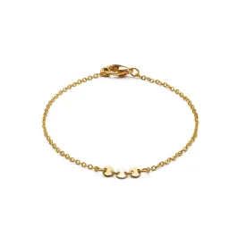 Gold Coin Chain Bracelet