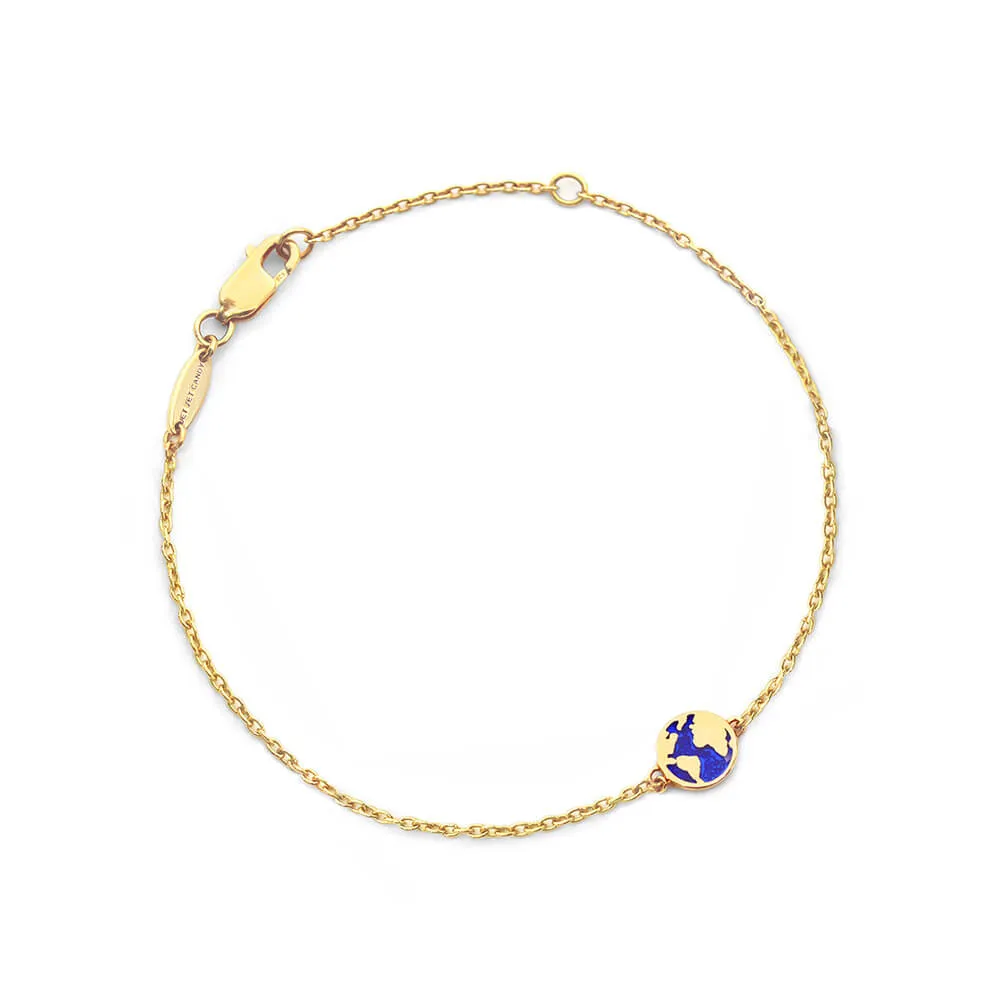 Gold Mom & Baby Globe Bracelet Bundle