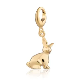 Gold Plated Bunny Charm