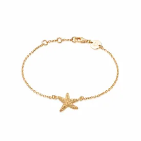 Isla Starfish Chain Bracelet 18Ct Gold Plate