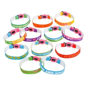 Kicko Assorted Friendship Bracelets - 120 Pieces - Church Events, Gift Ideas, Youth Group