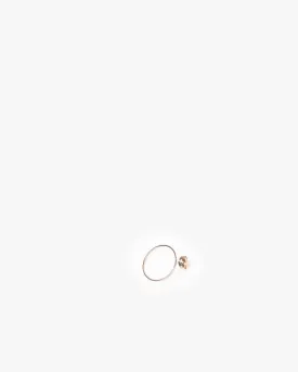 Large O Earring in Rose Gold