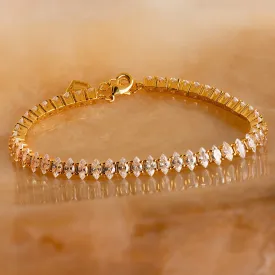 Marquise Diamond Tennis Bracelet