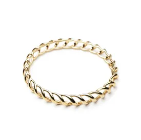 Medusa Bangle Bracelet in Gold