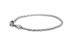 Men's Silver Mini Cross Bracelet