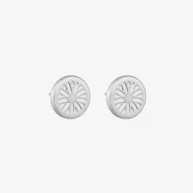 Mountain Daisy Studs Silver