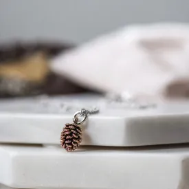 Rose Gold Pinecone Necklace