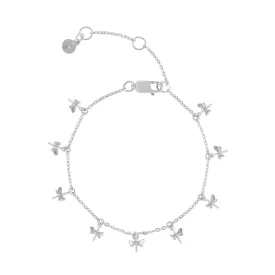 Silver Dancing Dragonflies Bracelet