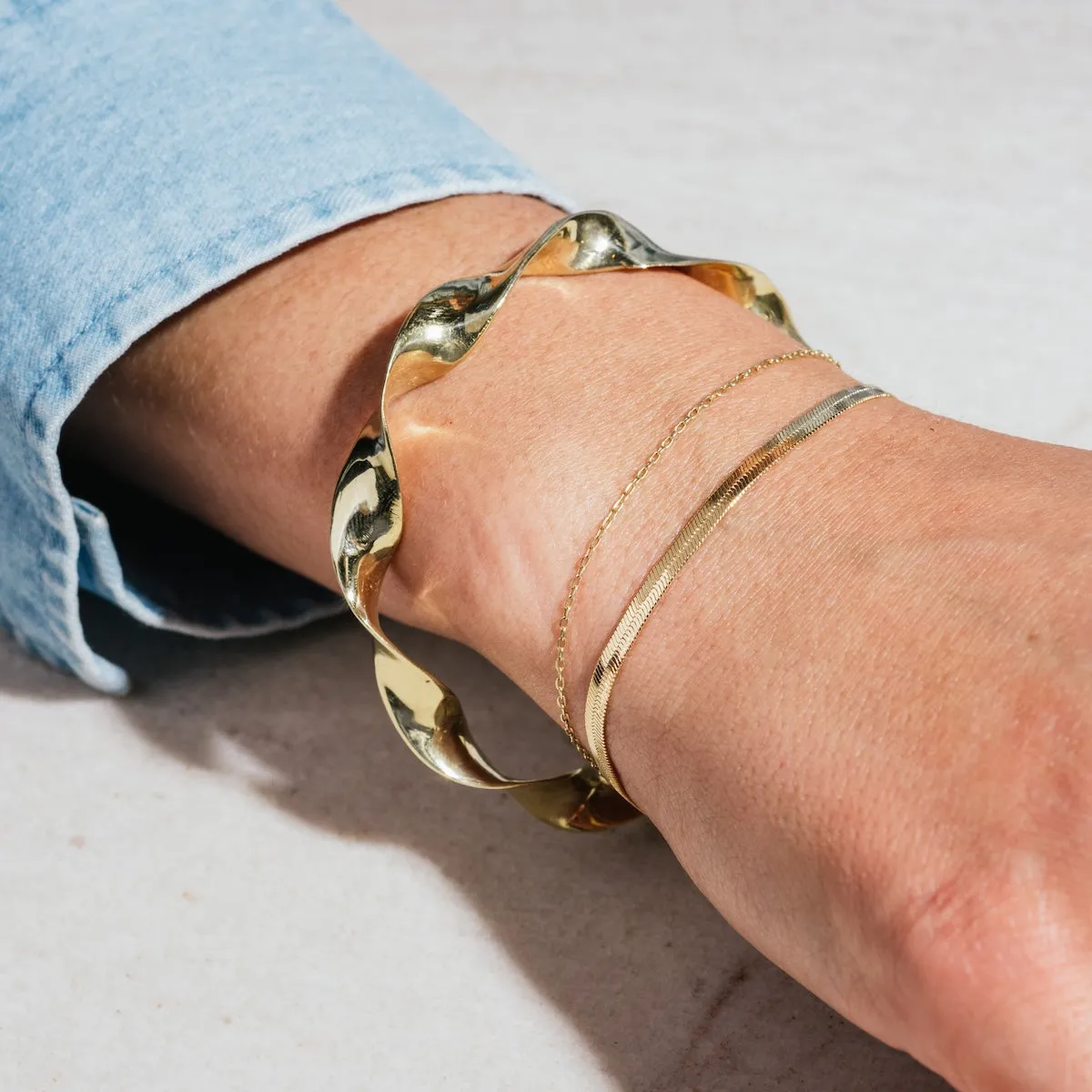 Slinky Herringbone Bracelet