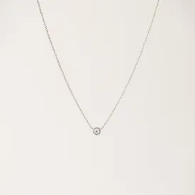 Solitaire Necklace Silver