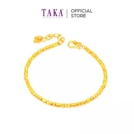 TAKA Jewellery 999 Pure Gold Bracelet Beads