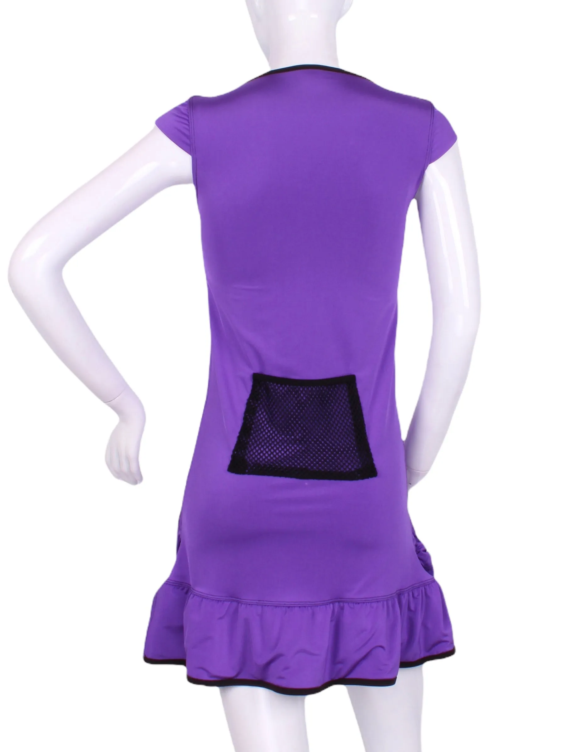 The Purple Monroe Tennis Dress With Ruching