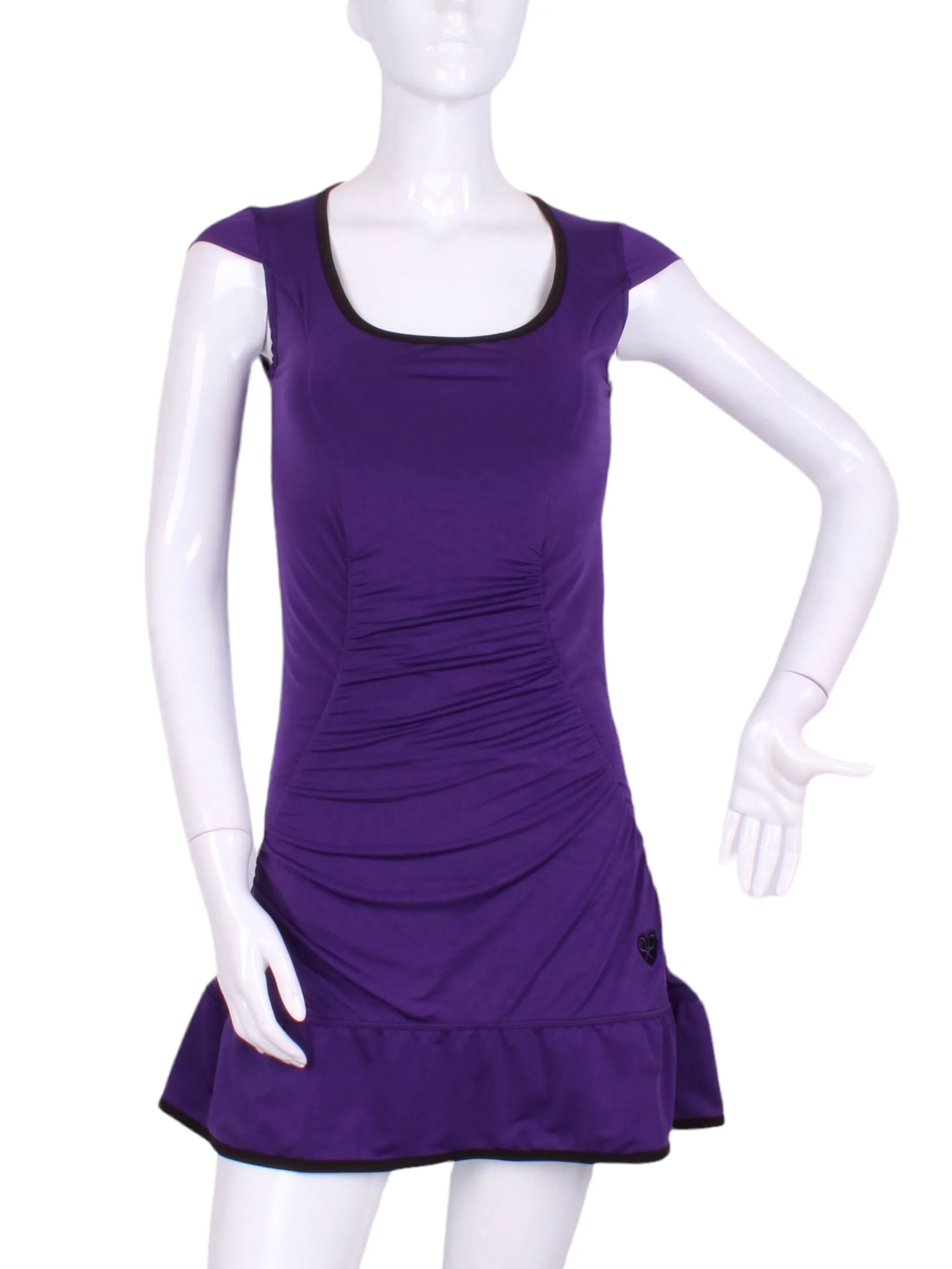 The Purple Monroe Tennis Dress With Ruching