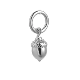 Tiny Acorn Silver Charm