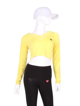 Yellow Vee Crop Top